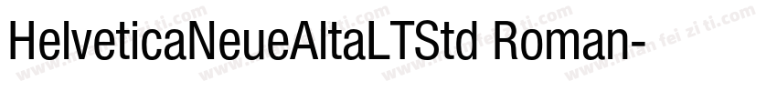 HelveticaNeueAltaLTStd Roman字体转换